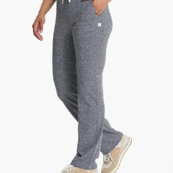 Vuori Halo Wide Leg Flare Pant - Size Small, Heather Grey - Picture 2 of 9